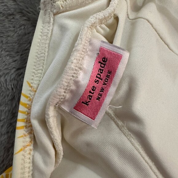Kate Spade One Piece Swimsuit No Size Appx MEDIUM Yellow Suns - Picture 7 of 7